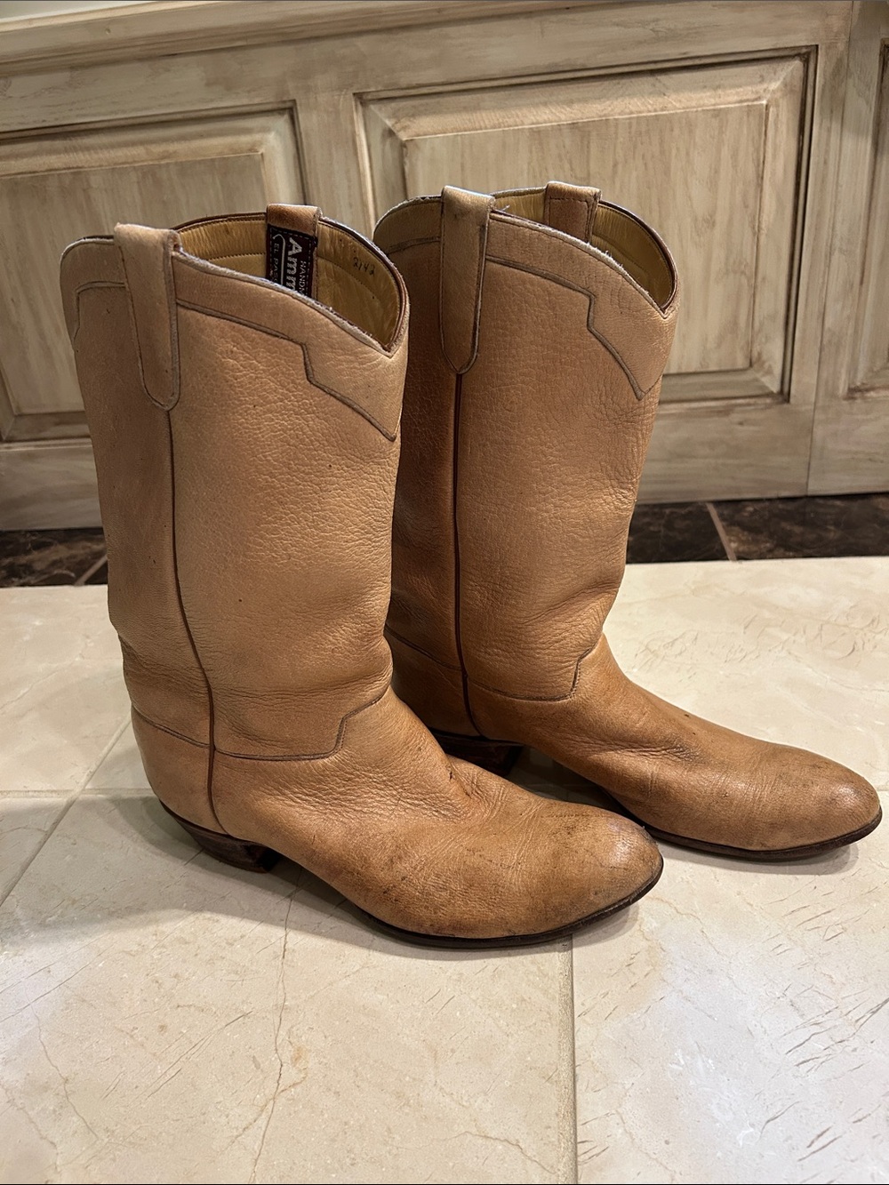 Vintage 80’s Ammon Handmade Men’s cowboy boots. - Picture 7 of 8